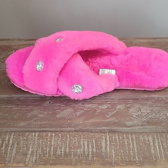 EMU Australia Rhinestone Mayberry Slippers in Pink  Anthropologie Size W 9 M 8 - Picture 7 of 13